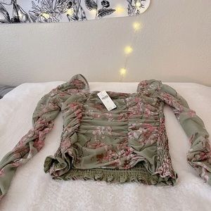 Mauve Anthropologie blouse